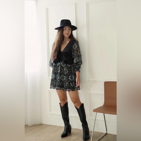 NWT Zara printed dress with vest size Medium - Picture 11 of 16